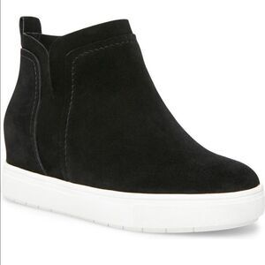 Steven Barker high top suede wedge size 6,5 in black new